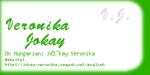 veronika jokay business card